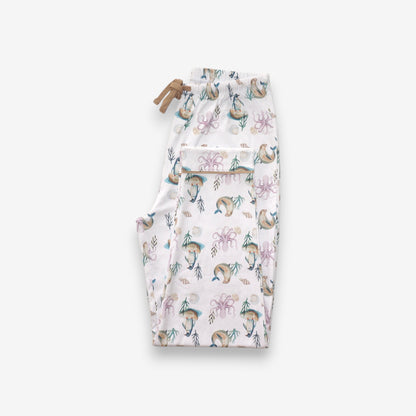 Pijama Largo Mujer Camisa 100% Algodón Pima – Pingüino y Calamar