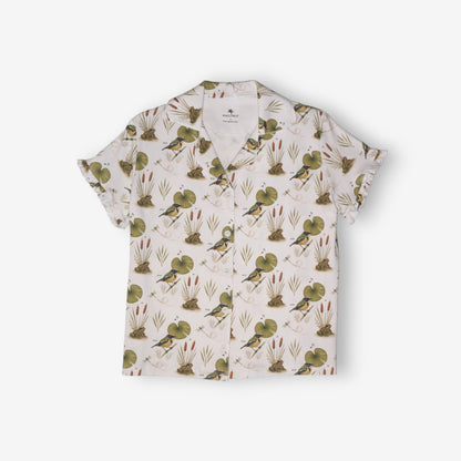 Pijama Mujer Camisa 100% Algodón Pima – Siete Colores y Ranita de Darwin