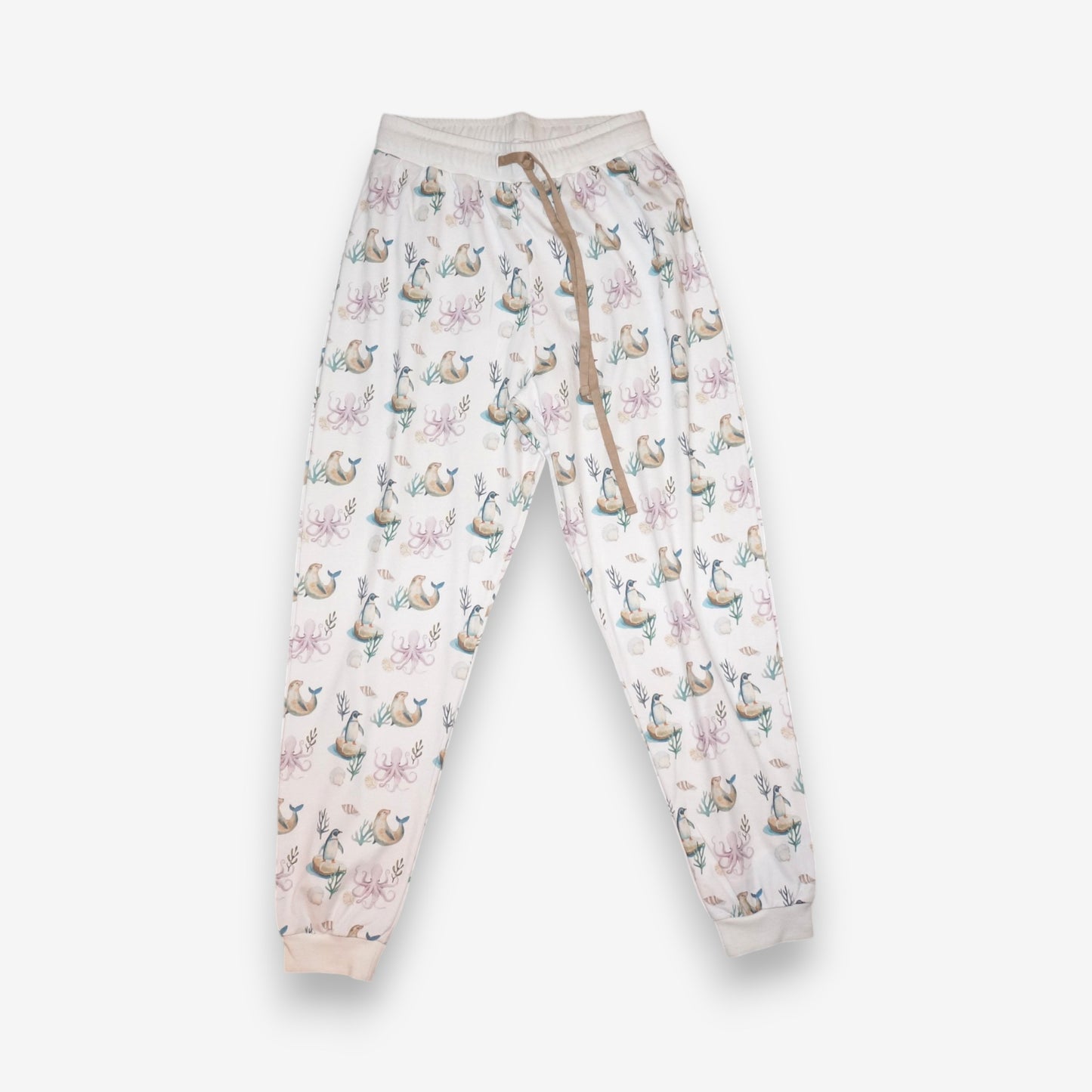 Pijama Largo Mujer Sport 100% Algodón Pima – Pingüino y Calamar