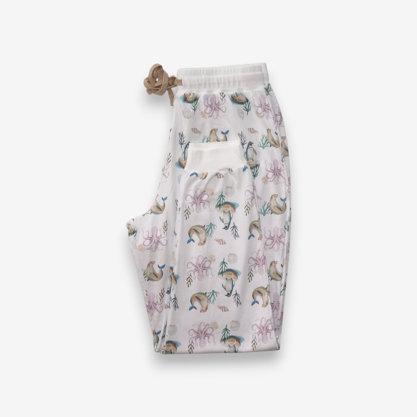 Pijama Largo Mujer Sport 100% Algodón Pima – Pingüino y Calamar
