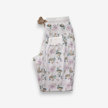 Pijama Largo Mujer Sport 100% Algodón Pima – Pingüino y Calamar