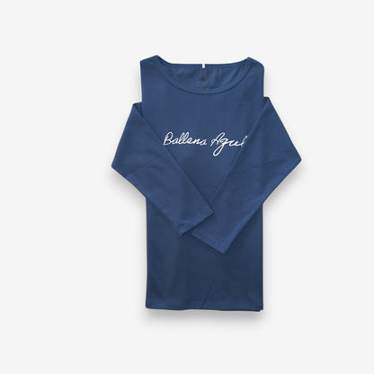 Pijama Largo Mujer Sport 100% Algodón Pima – Ballena Azul