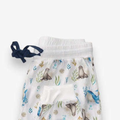 Pijama Largo Mujer Sport 100% Algodón Pima – Ballena Azul