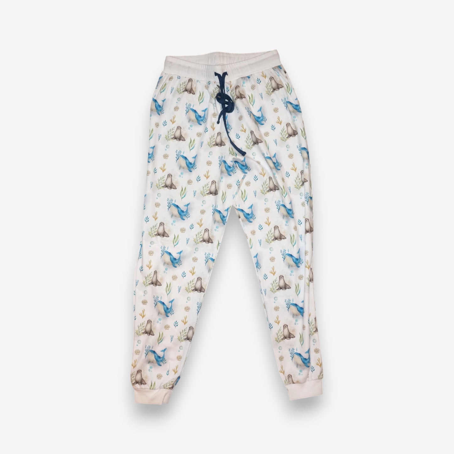 Pijama Largo Mujer Sport 100% Algodón Pima – Ballena Azul