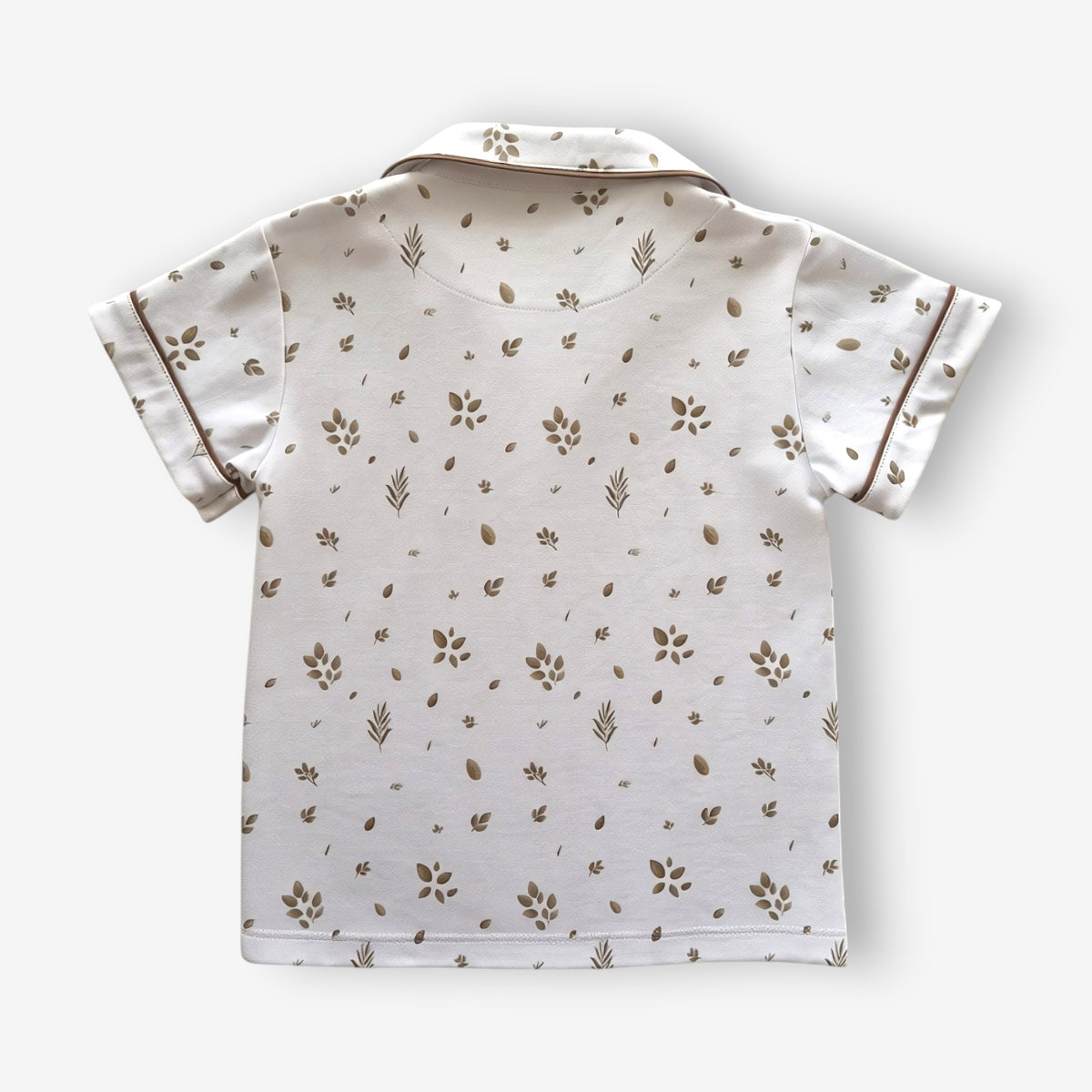 Pijama Corto Niña Camisa 100% Algodón Pima – Hojas & Olivo