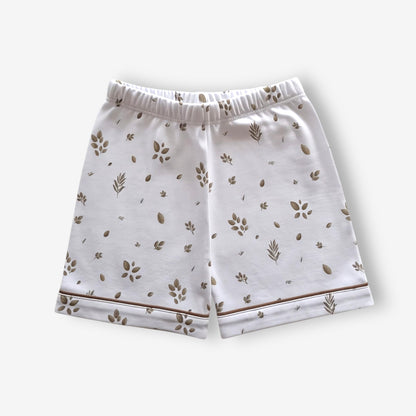 Pijama Corto Niña Camisa 100% Algodón Pima – Hojas & Olivo
