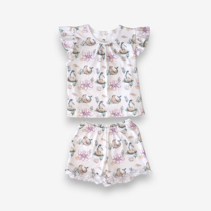 Pijama Niña 100% Algodón Pima – Pingüino y Calamar