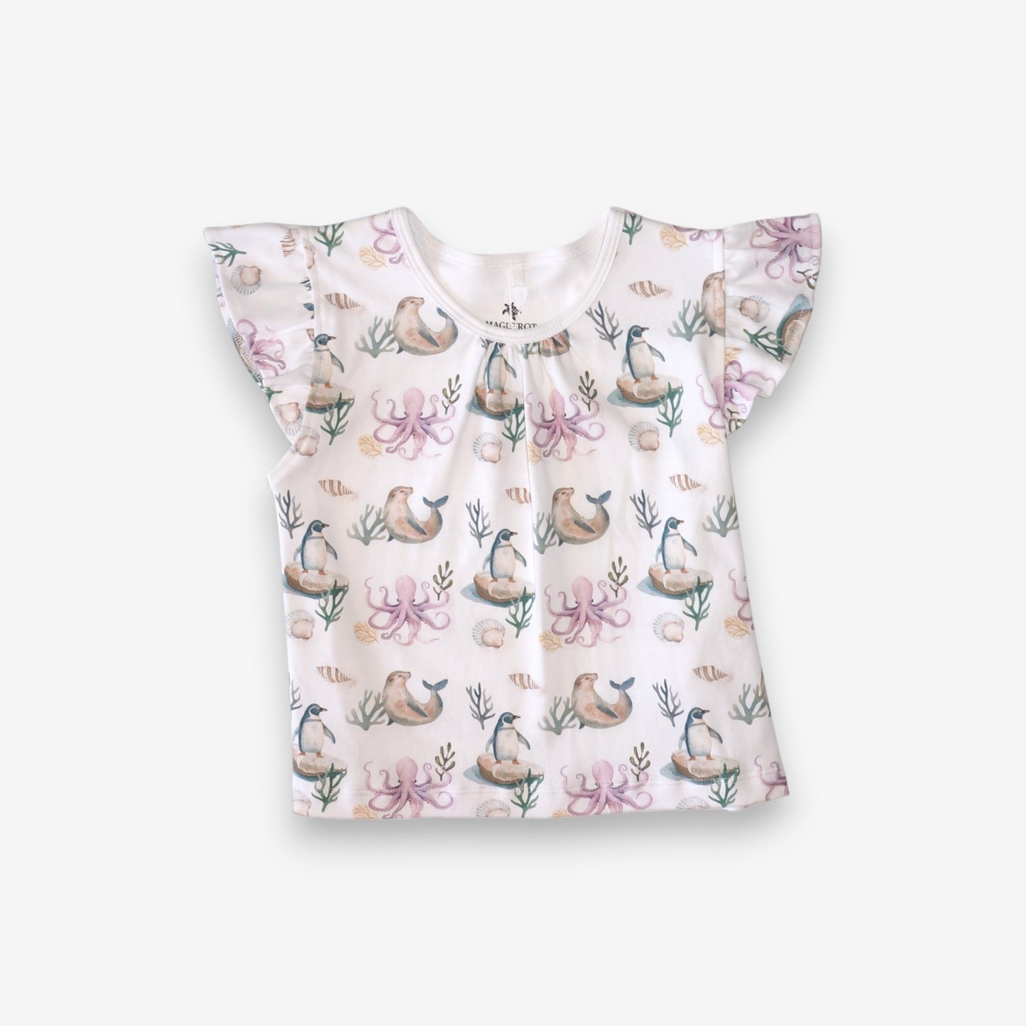 Pijama Niña 100% Algodón Pima – Pingüino y Calamar
