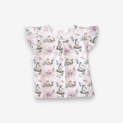 Pijama Niña 100% Algodón Pima – Pingüino y Calamar