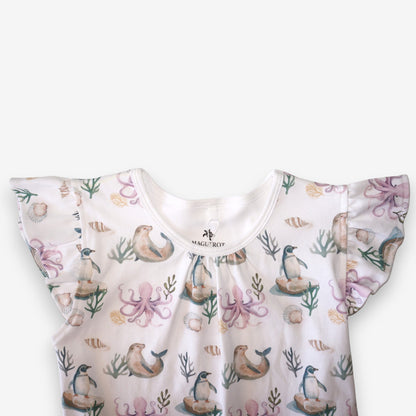 Pijama Niña 100% Algodón Pima – Pingüino y Calamar