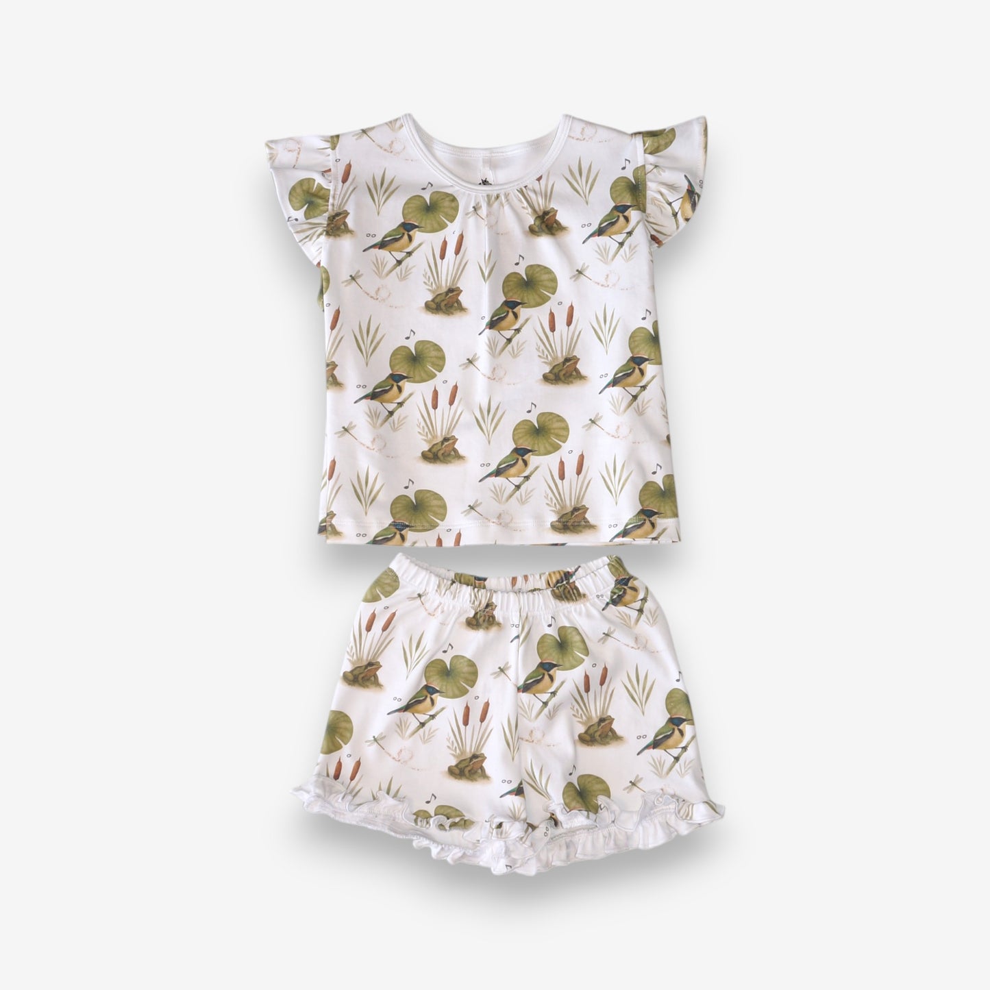 Pijama Niña 100% Algodón Pima – Colores y Ranita de Darwin