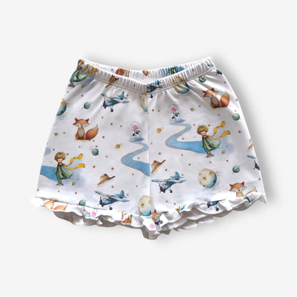 Pijama Corto Niña 100% Algodón Pima – Viajero de las Estrellas