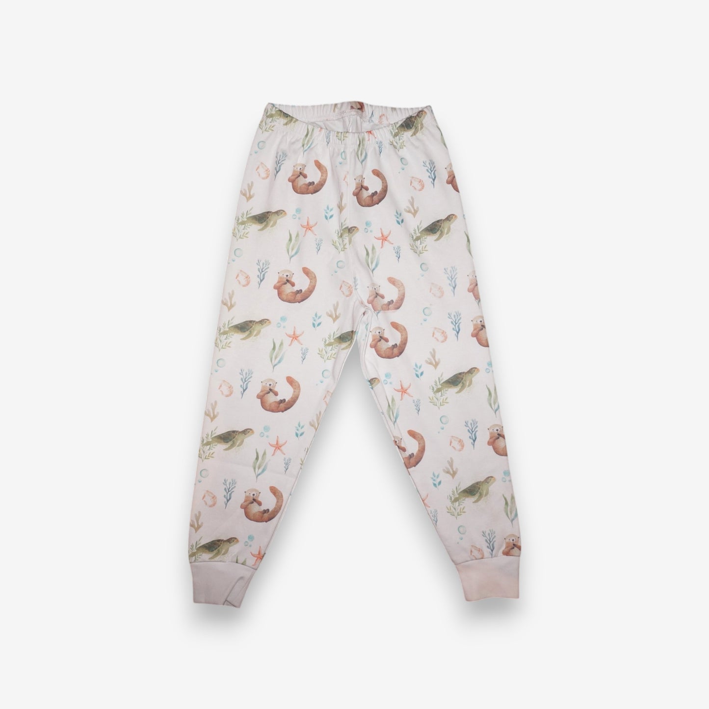 Pijama Largo Infantil Unisex 100% Algodón Pima – Tortuga y Chungungo