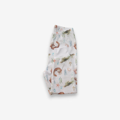 Pijama Largo Infantil Unisex 100% Algodón Pima – Tortuga y Chungungo
