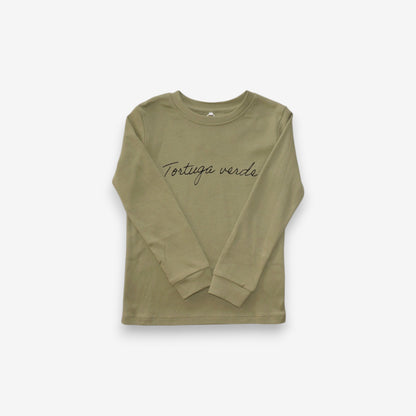 Pijama Largo Infantil Unisex 100% Algodón Pima – Tortuga y Chungungo