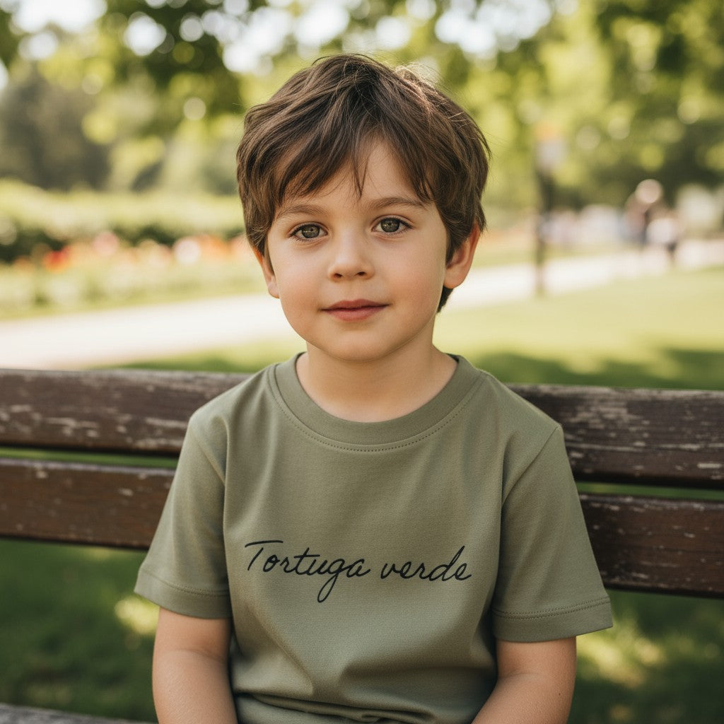 Polera Manga Corta 100% algodón pima – Tortuga Verde