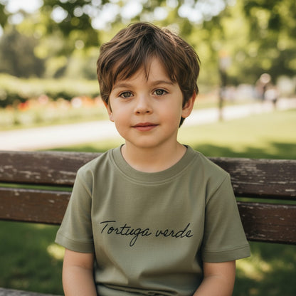 Polera Manga Corta 100% algodón pima – Tortuga Verde