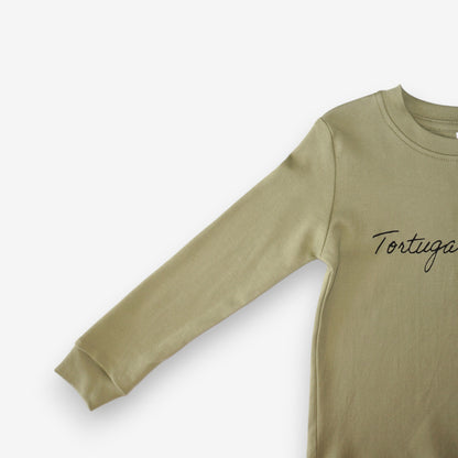 Polera Manga Larga 100% algodón pima – Tortuga Verde